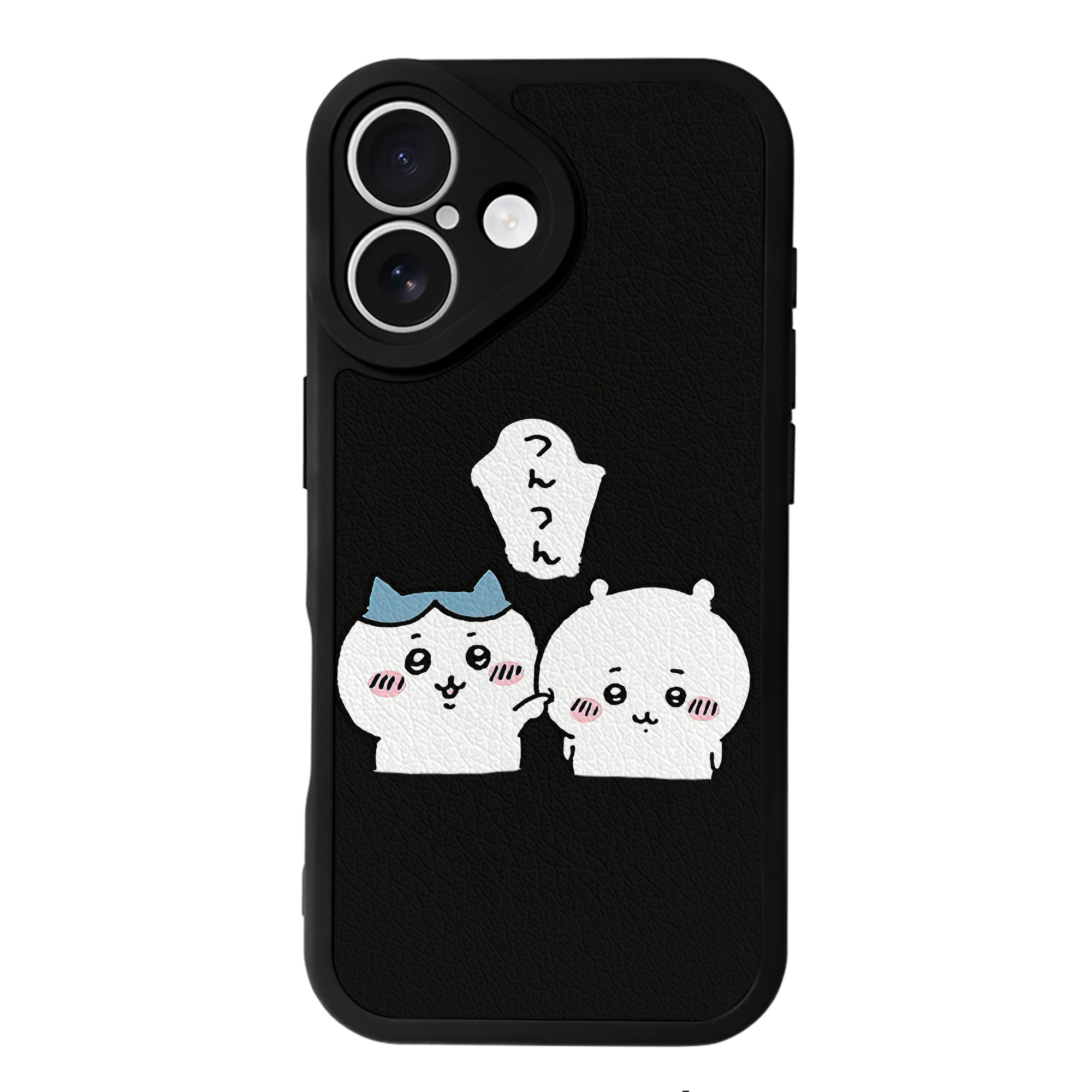 （画像用） ちいかわ ちいかわ Chii-kawa chiikawa 【iPhone 16シリーズ対応】シリコンスマホケース（レザー調） 材質：シリコン